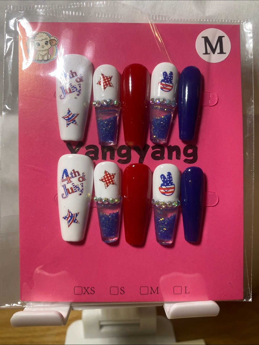 Water Nails 4th of July Nail Set - Red, White & Blue
